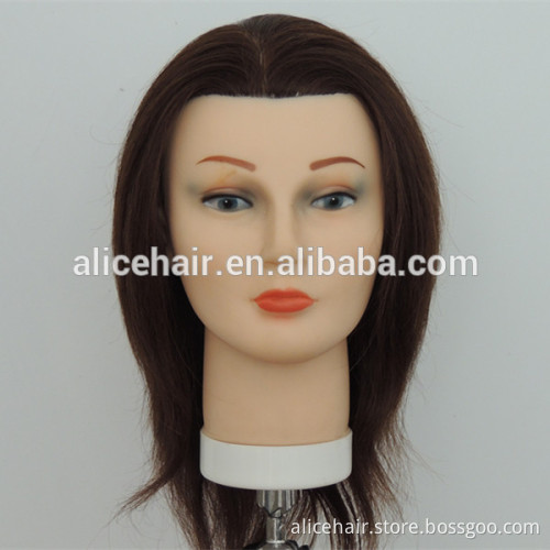 Wholesale price human hair practice training head